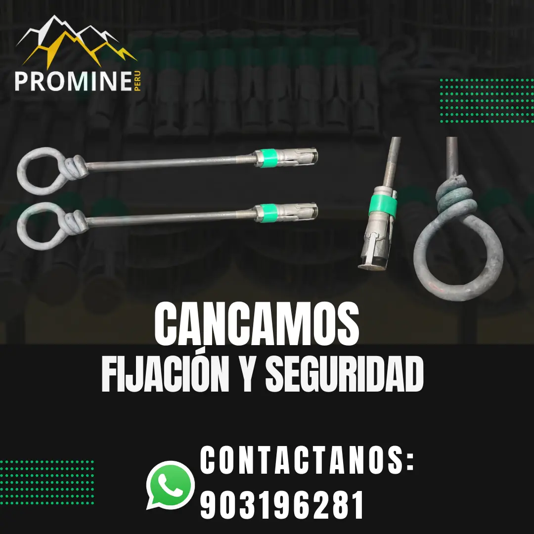 Cáncamos Sujeción Resistente para Minería