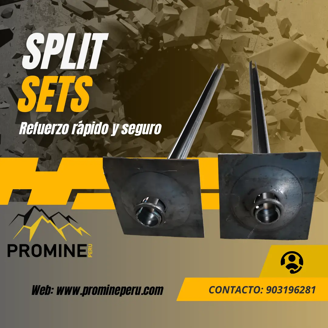 Split Set Sostenimiento Eficiente para Minería