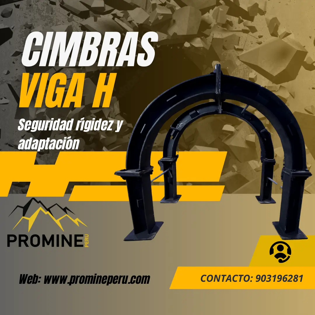 Cimbra Viga H Refuerzo Estructural para Minería