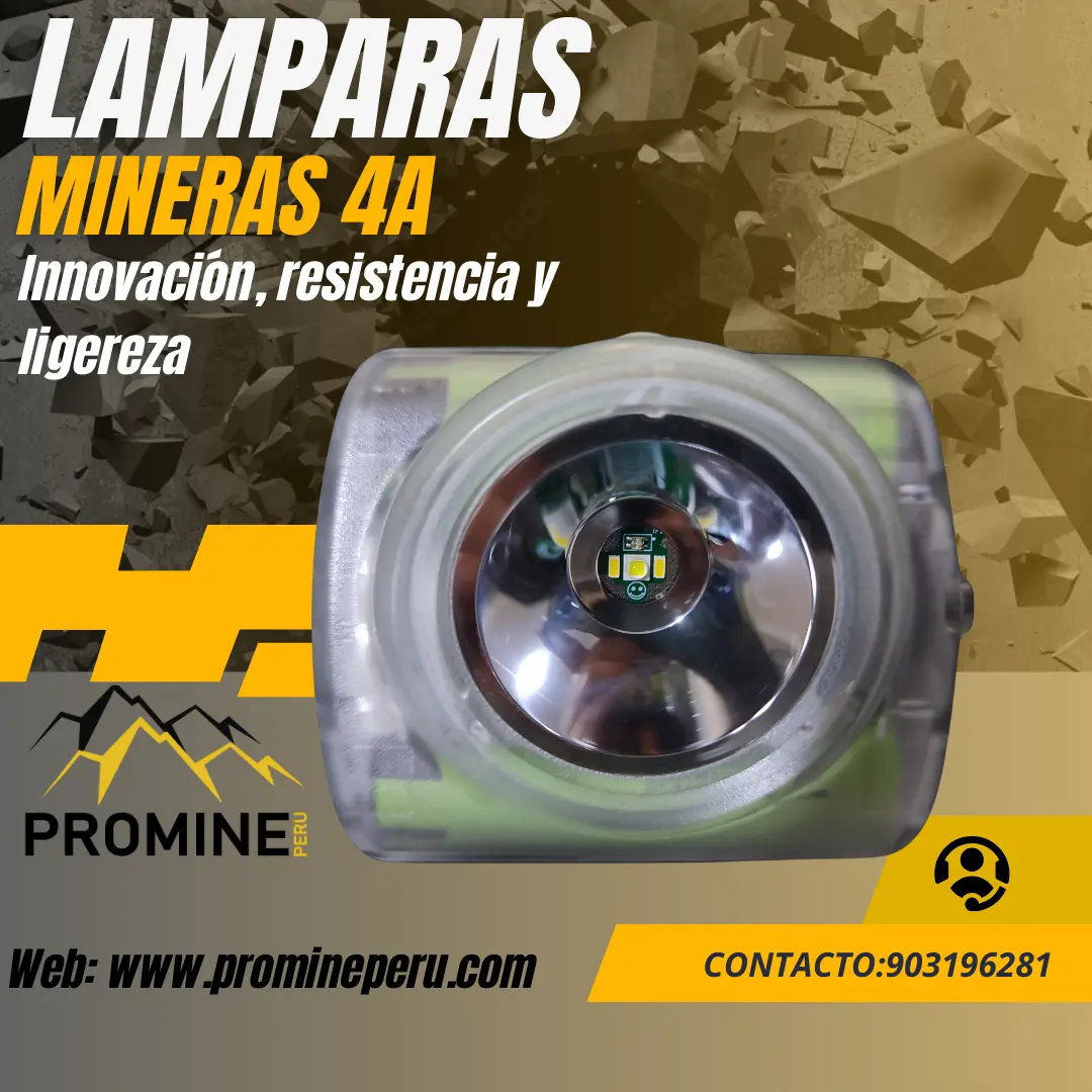 Lámparas Mineras 4A Iluminación Confiable en Túneles
