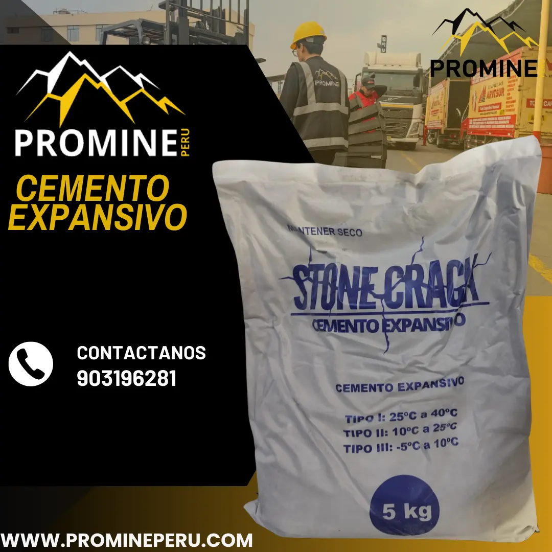 Cemento Expansivo Demolición Controlada en Minería