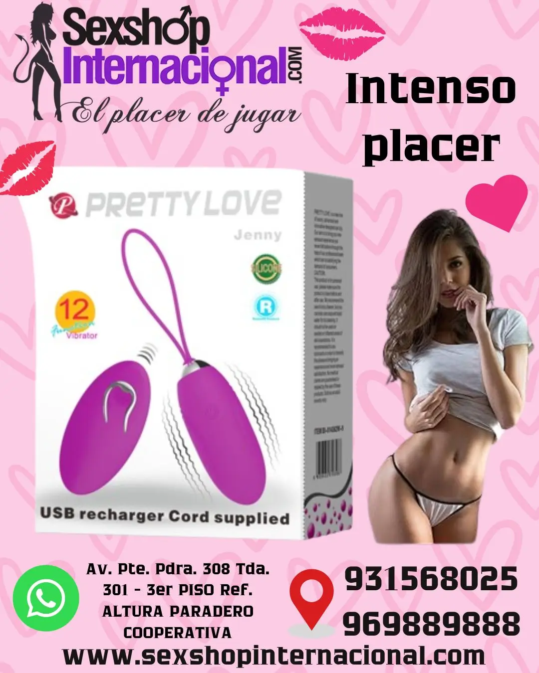 HUEVO VIBRADOR PRETTY LOVE JENNY