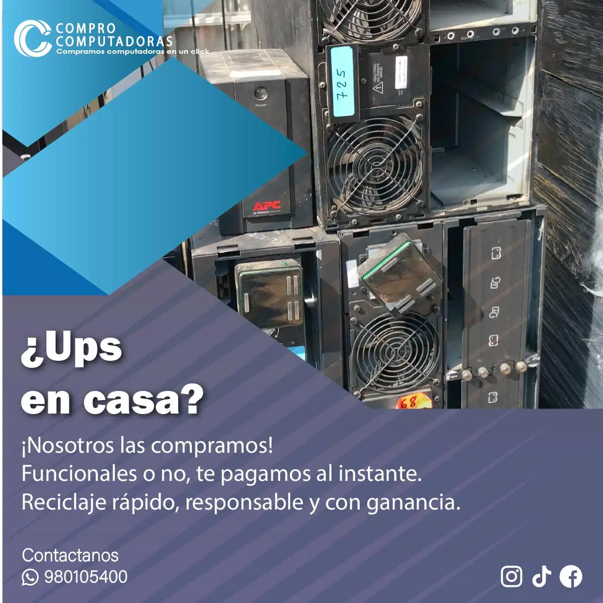  Deshazte de tu chatarra electrónica y recibe pago inmediato