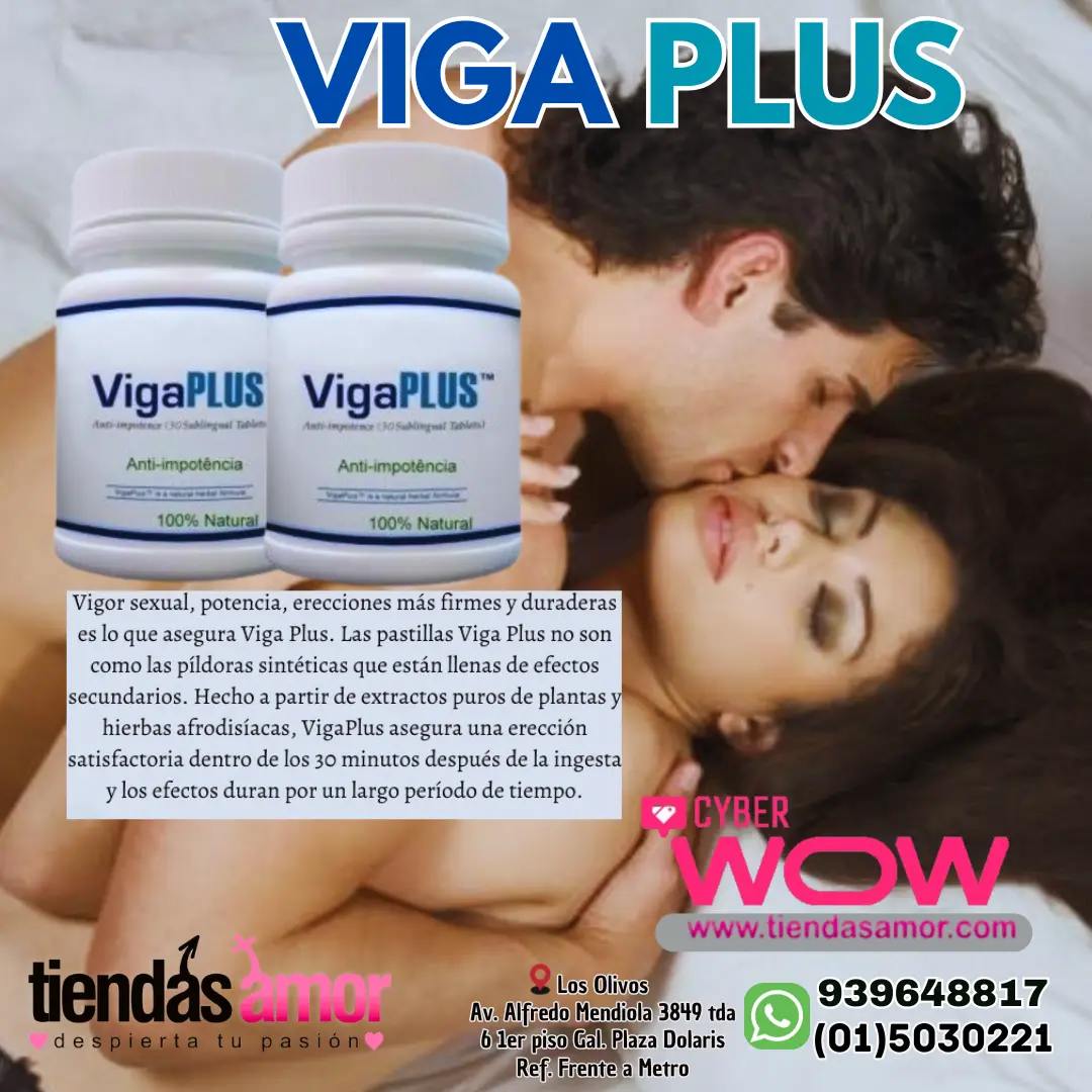 VIGA PLUS POTENCIADOR SEXUAL INTIMO PARA HOMBRES