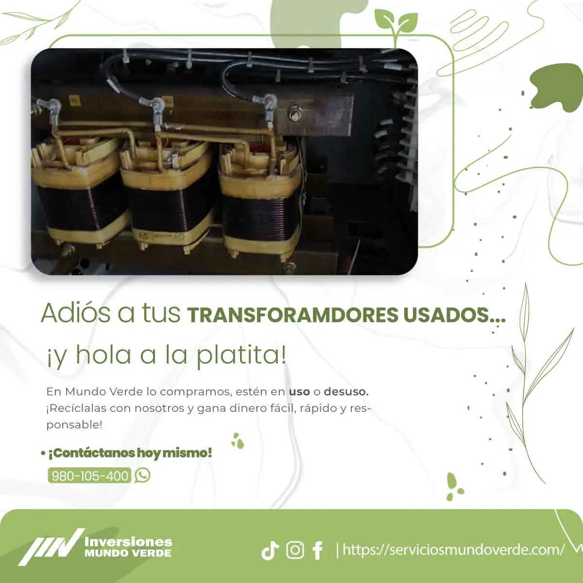 COMPRAMOS TRANSFORMADORES