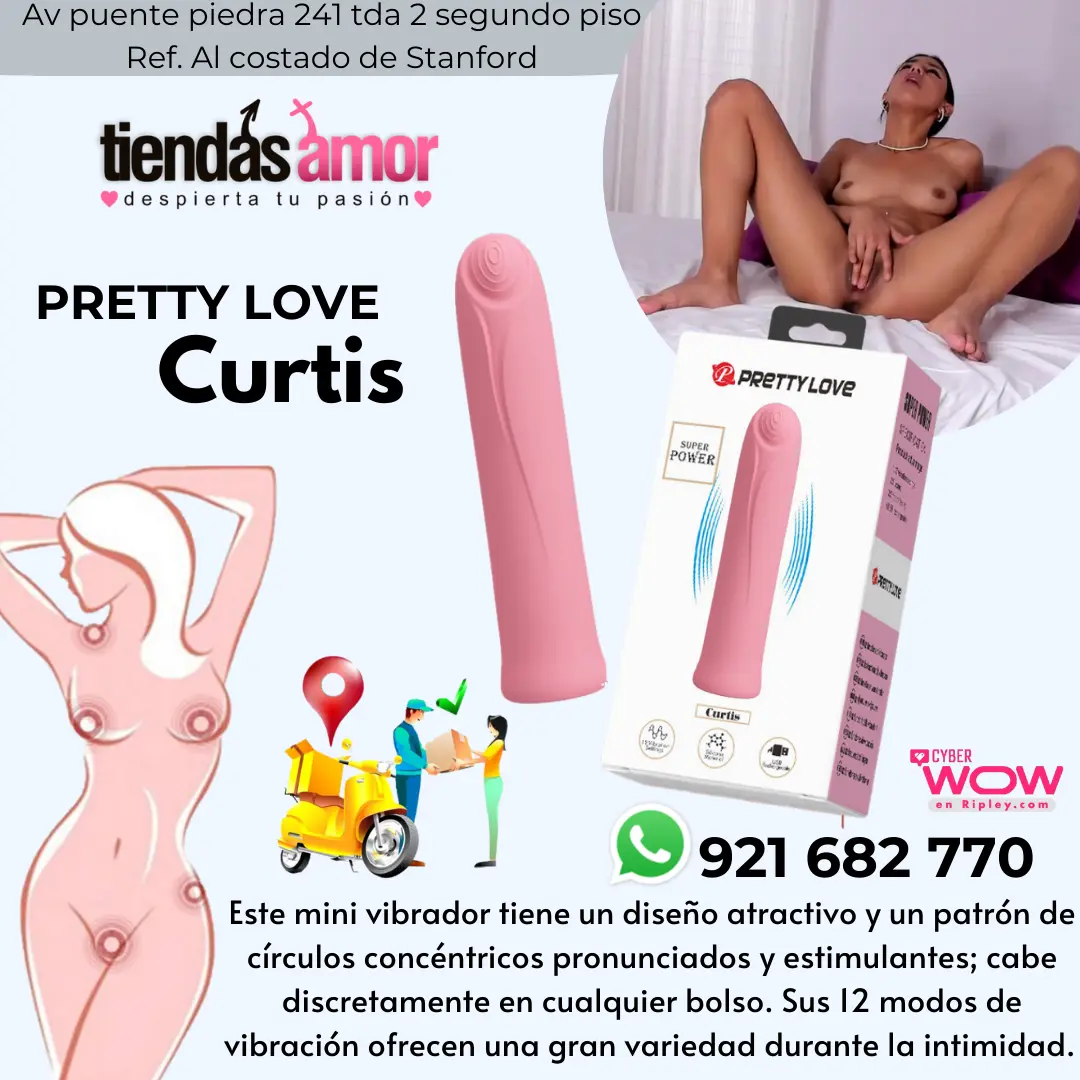 PRETTY LOVE Bala Recargable Curtis Rosado Este mini vibrador