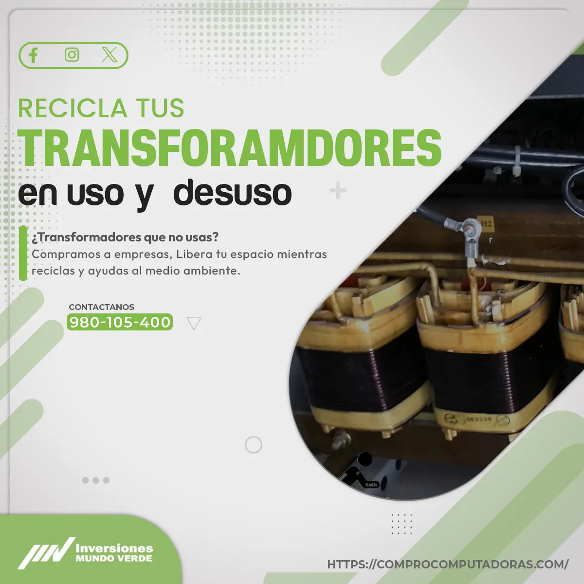 COMPRAMOS TRANSFORMADORES
