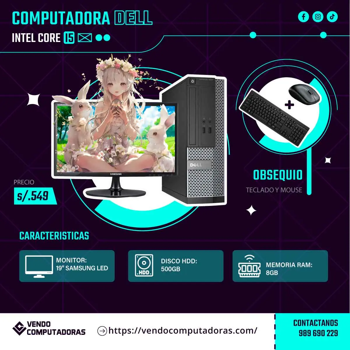 Computadora Todo en Uno Lista para Usar 