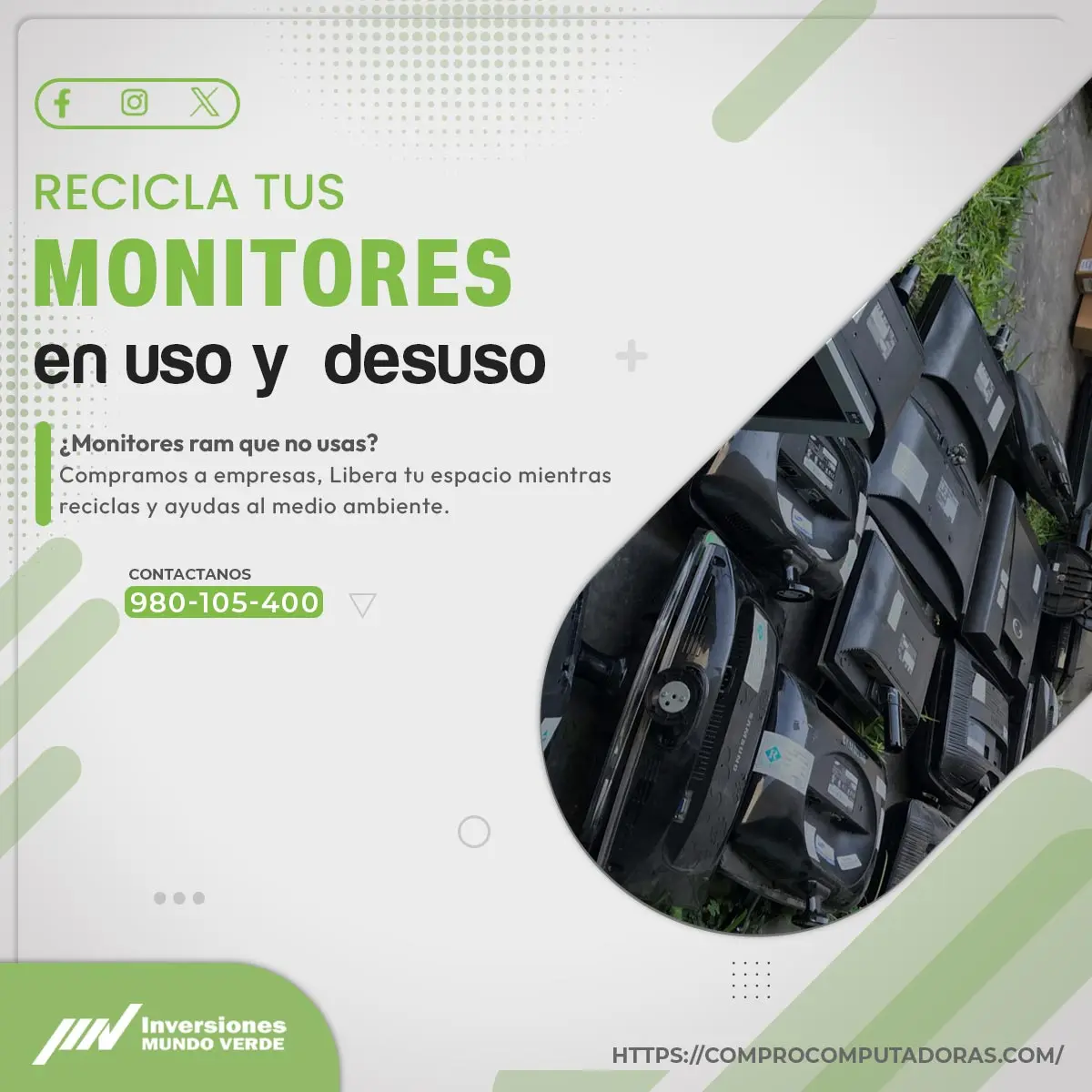  Vende tus Monitores Usados o en Desuso 