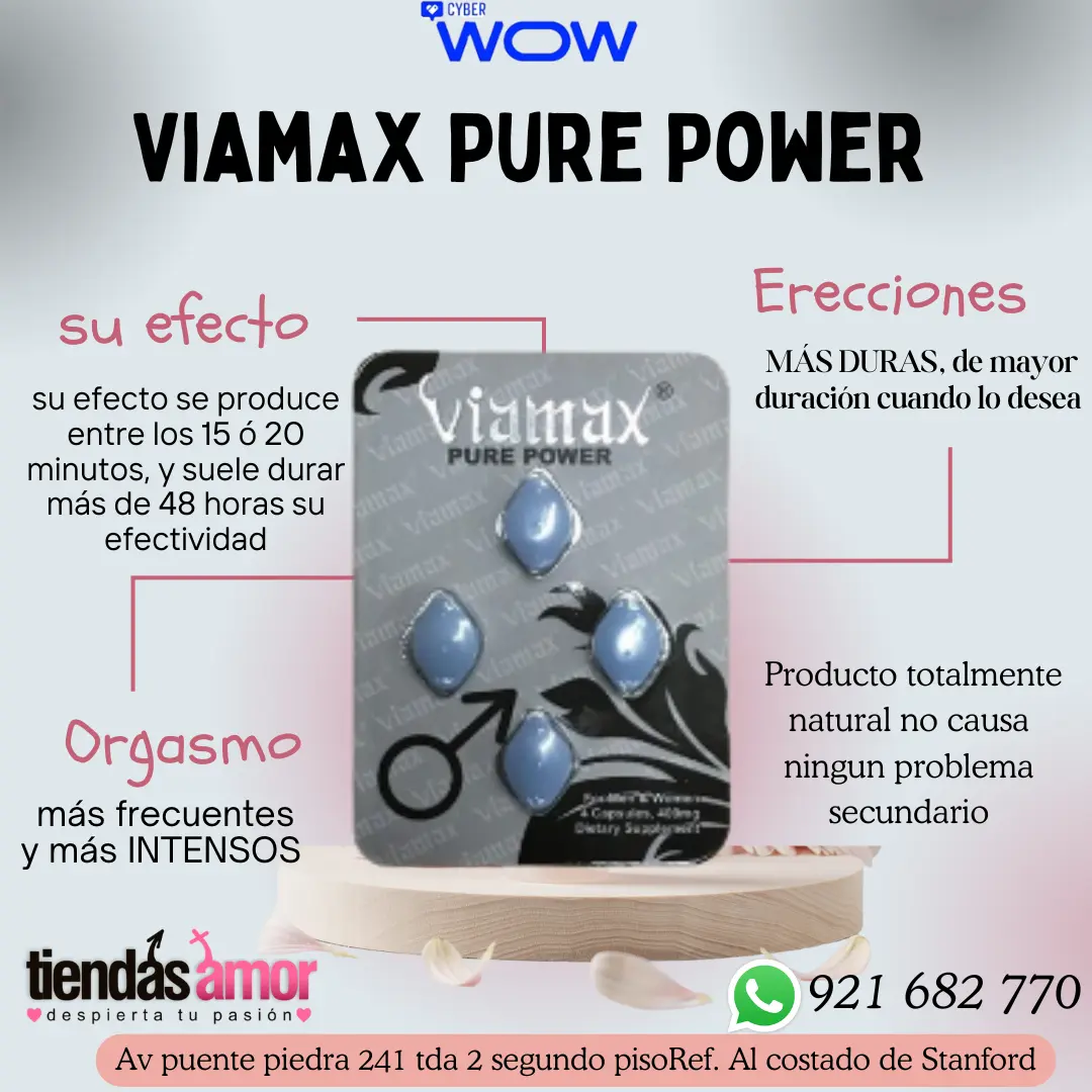 Viamax Pure Power Potencia Un AUMENTO notorio del deseo sexu