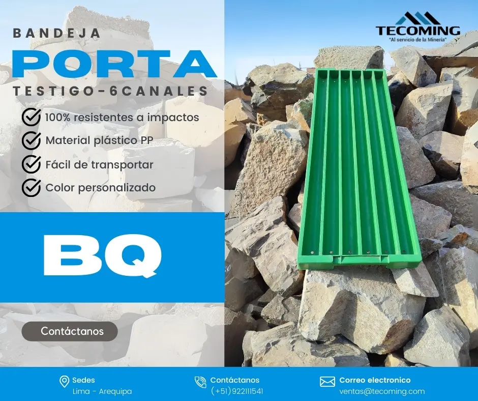 BANDEJAS BQ - ORGANIZACIÓN Y REGISTRO DE MUESTRAS