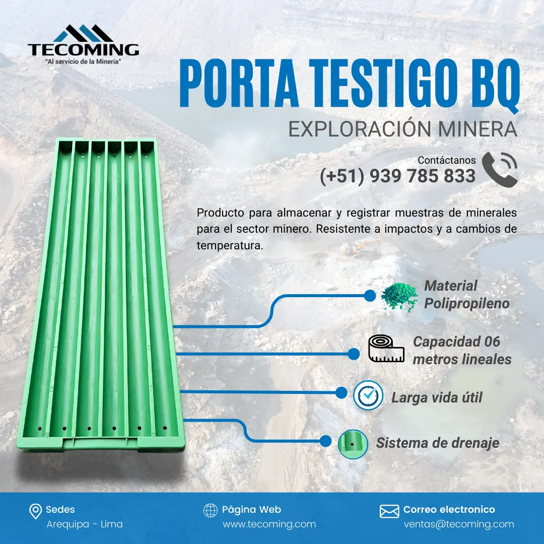 BANDEJAS BQ PARA EXPLORACIÓN MINERA CON RESISTENCIA