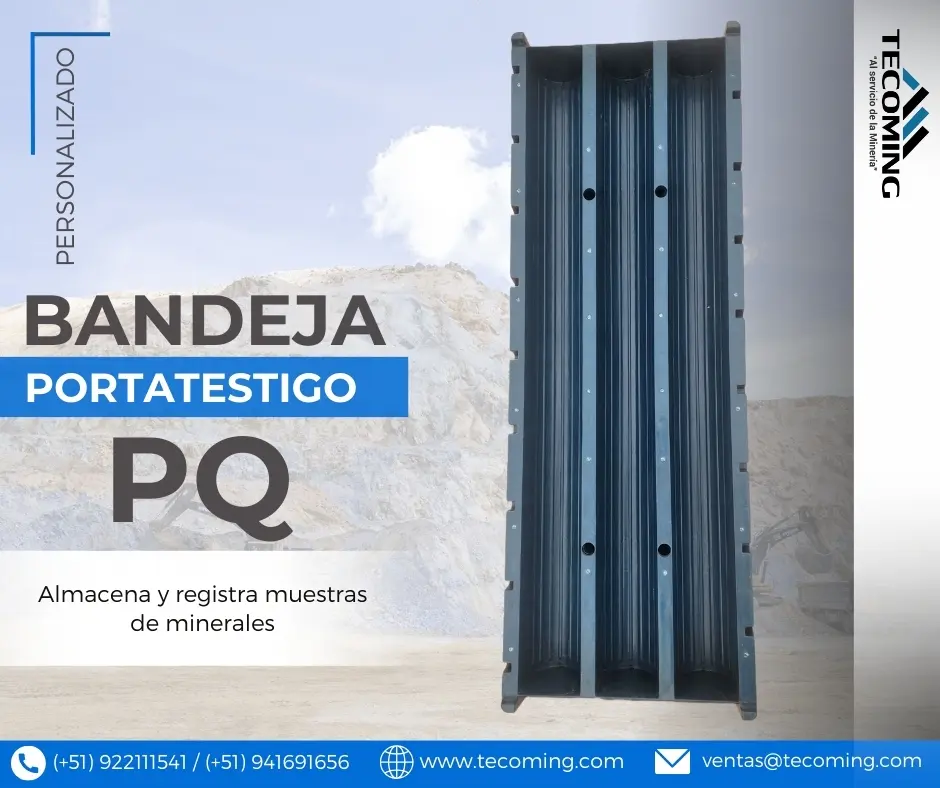 ALMACENAMIENTO DE TESTIGOS - BANDEJAS PQ DE POLIPROPILENO
