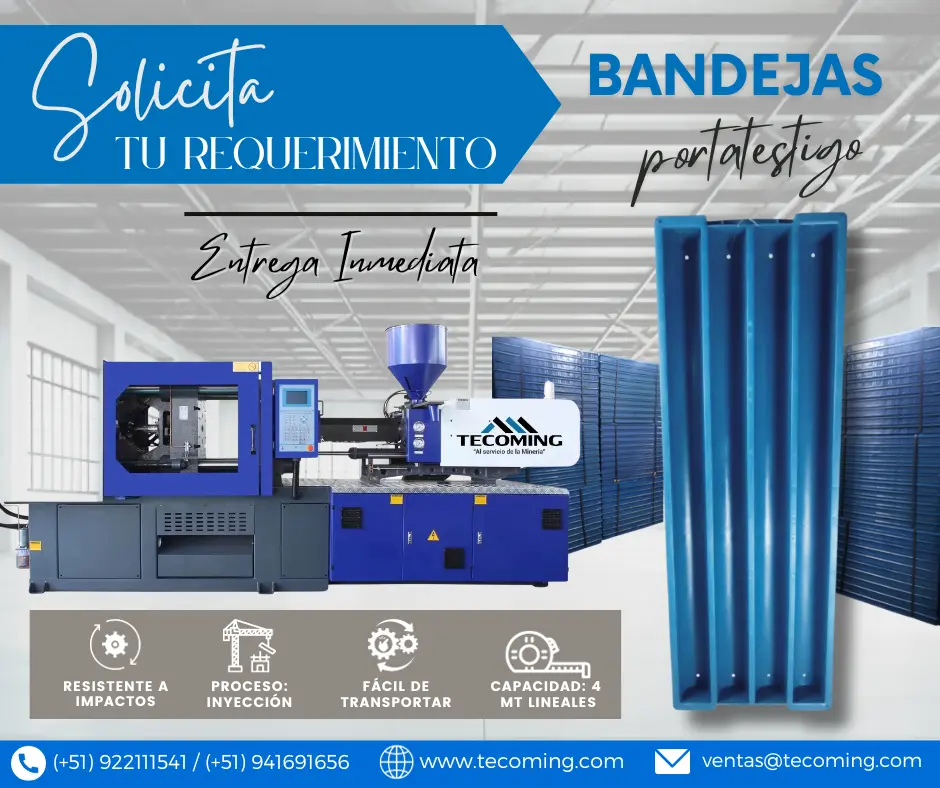 BANDEJAS DE PLÁSTICO PARA MINERÍA SUBTERRÁNEA