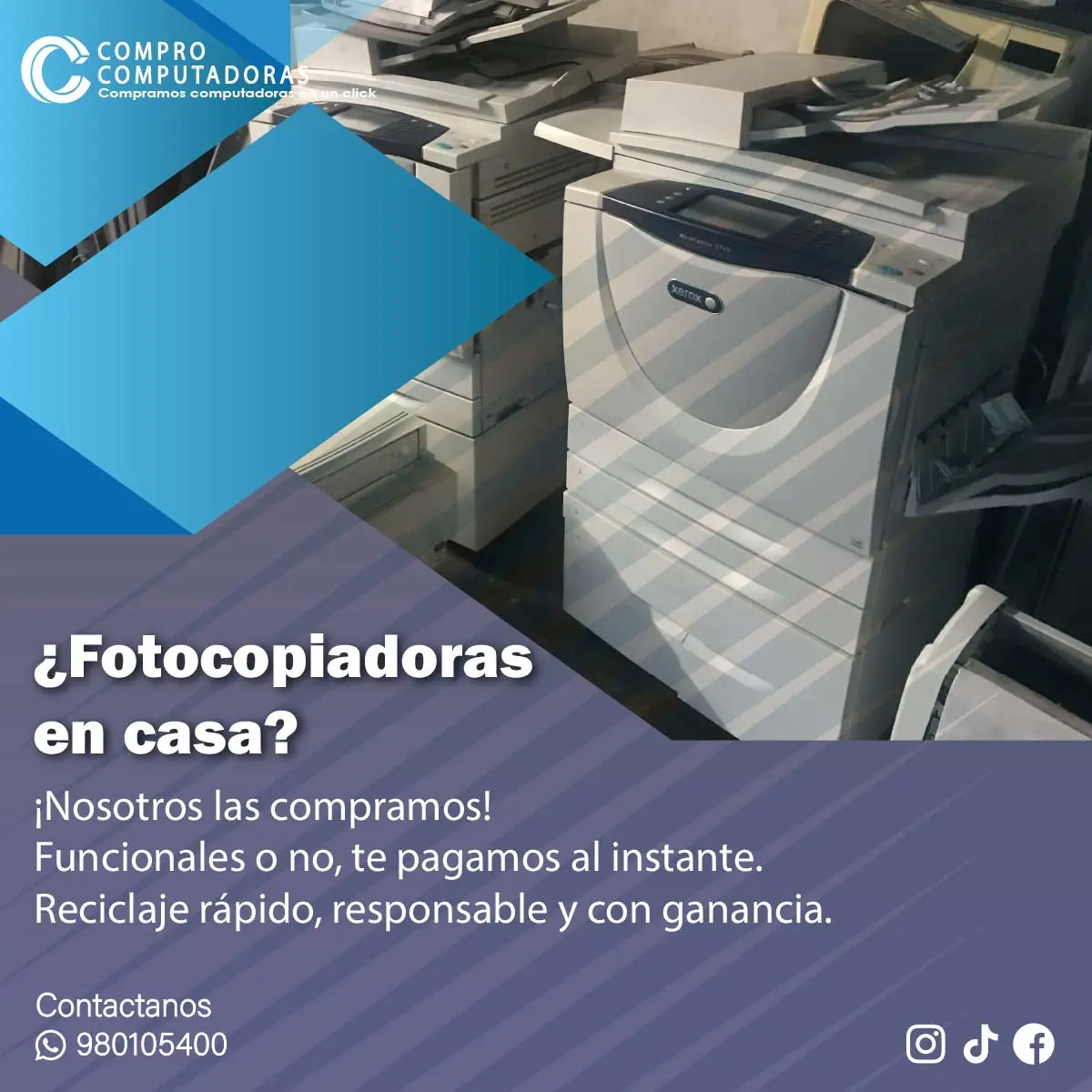 COMPRAMOS FOTOCOPIADORAS 