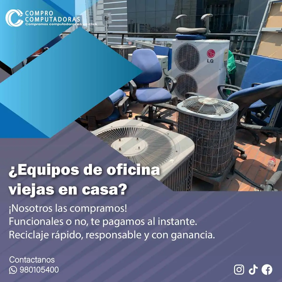 COMPRAMOS EQUIPOS DE OFICINA 