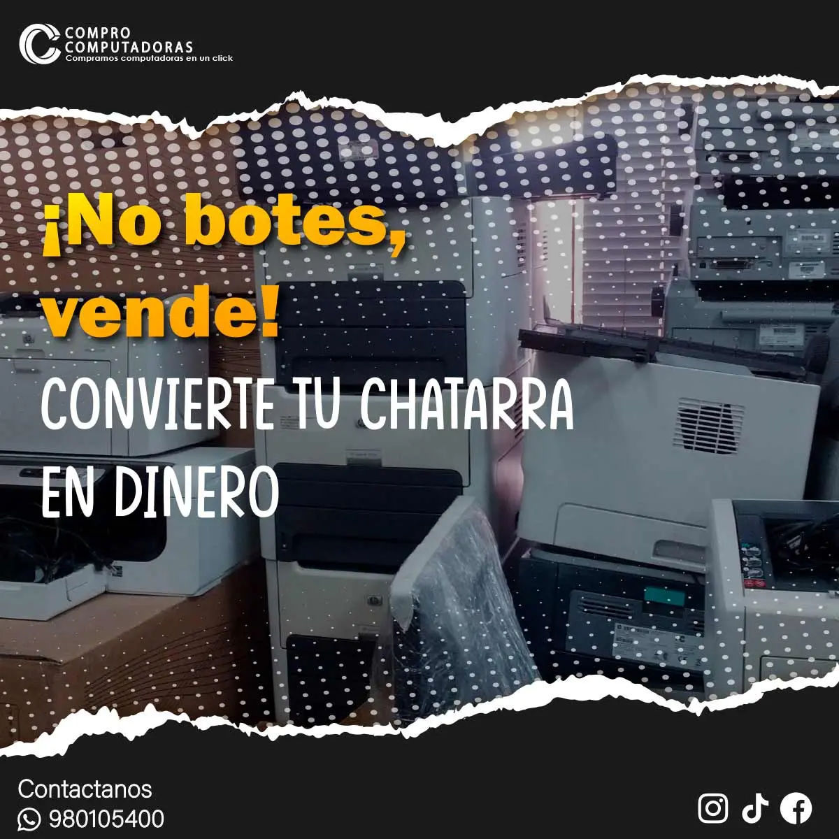 Vende tu Tecnología Usada en Lima Pago Inmediato 