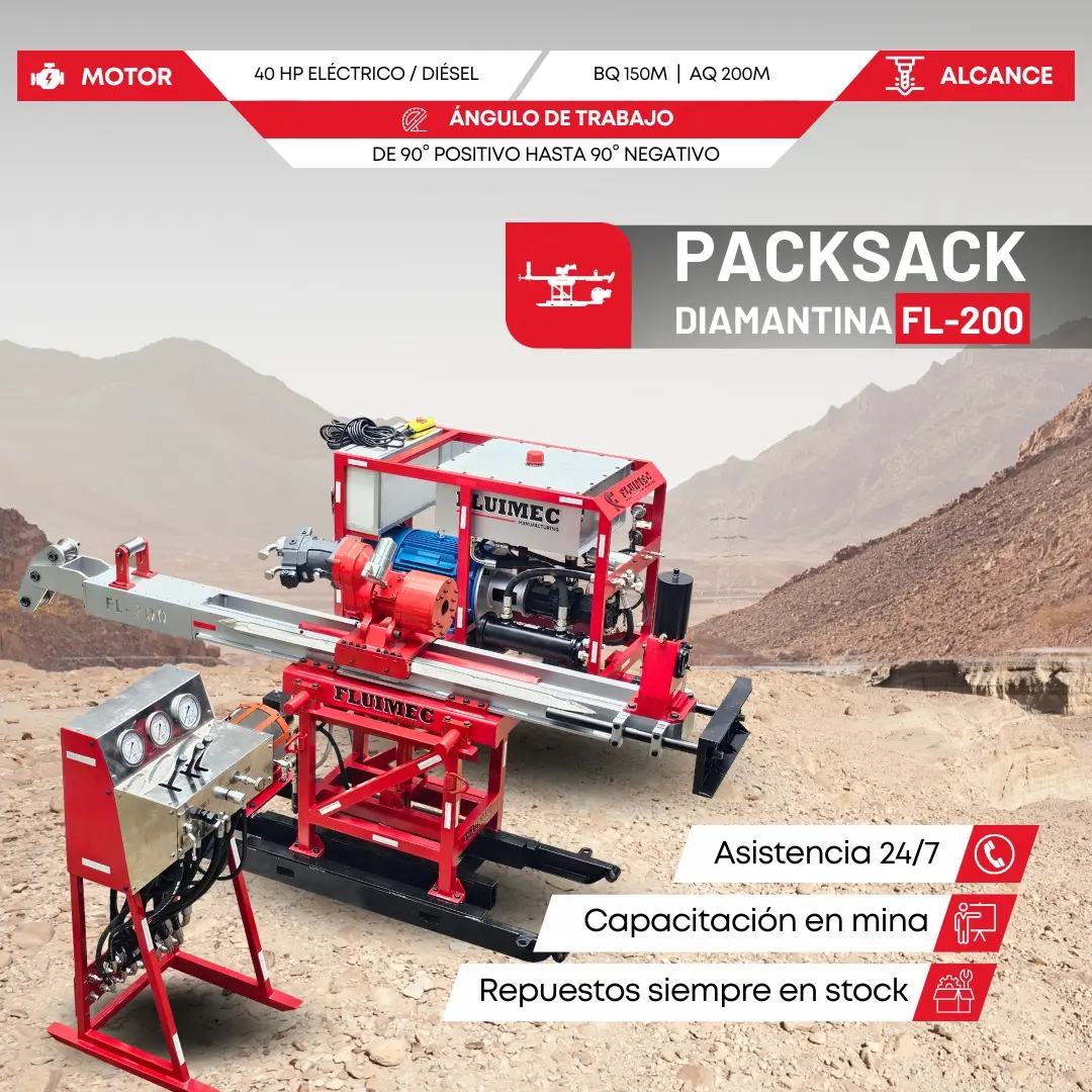 PACKSACK DIAMANTINA FL-200 equipos para industria minera 