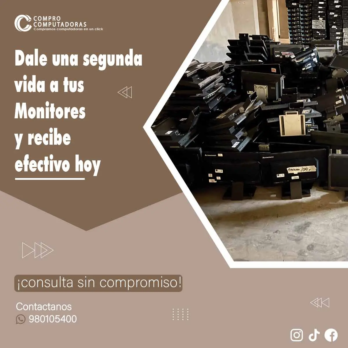 COMPRAMOS MONITORES