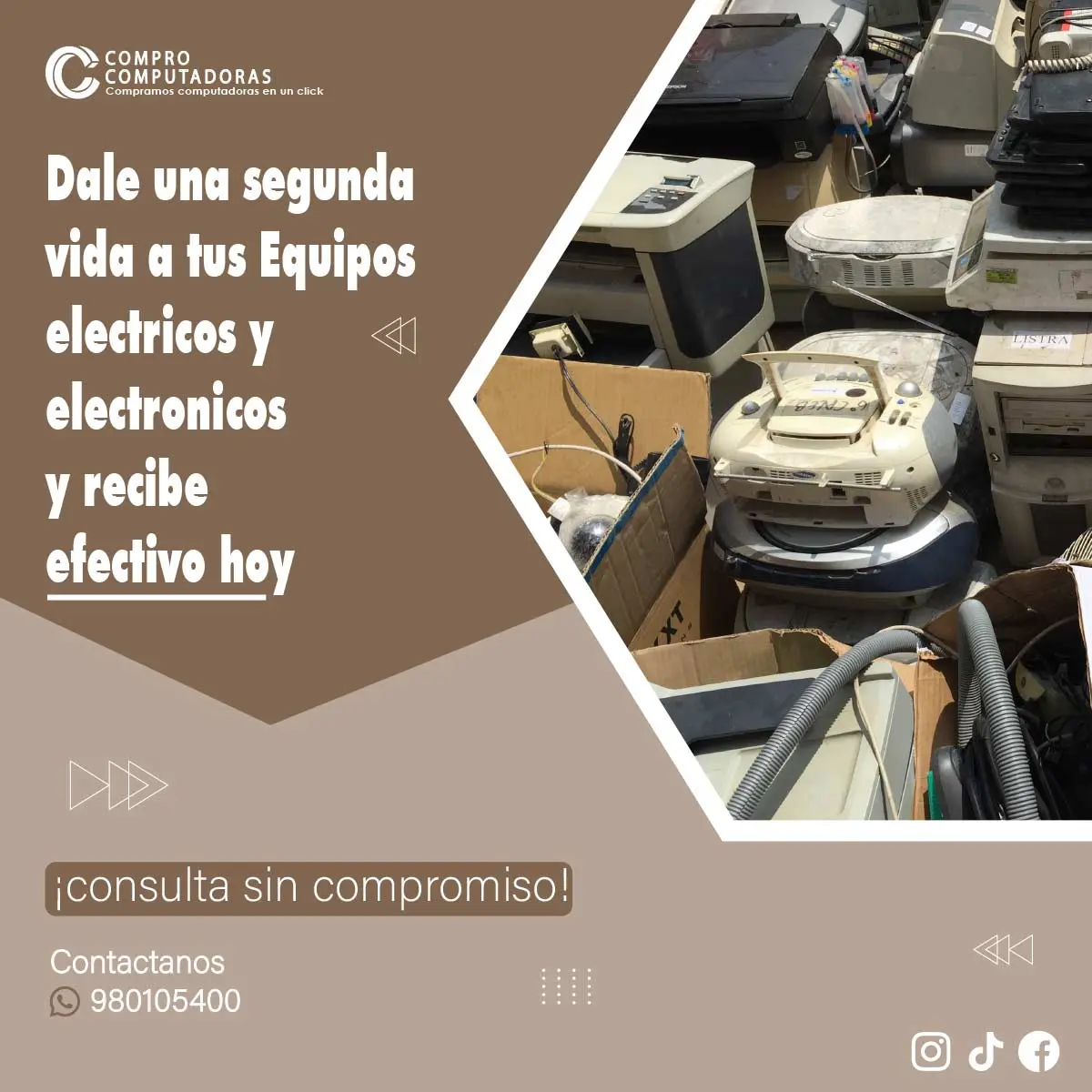 COMPRAMOS EQUIPOS ELECTRICOS Y ELECTRONICOS 