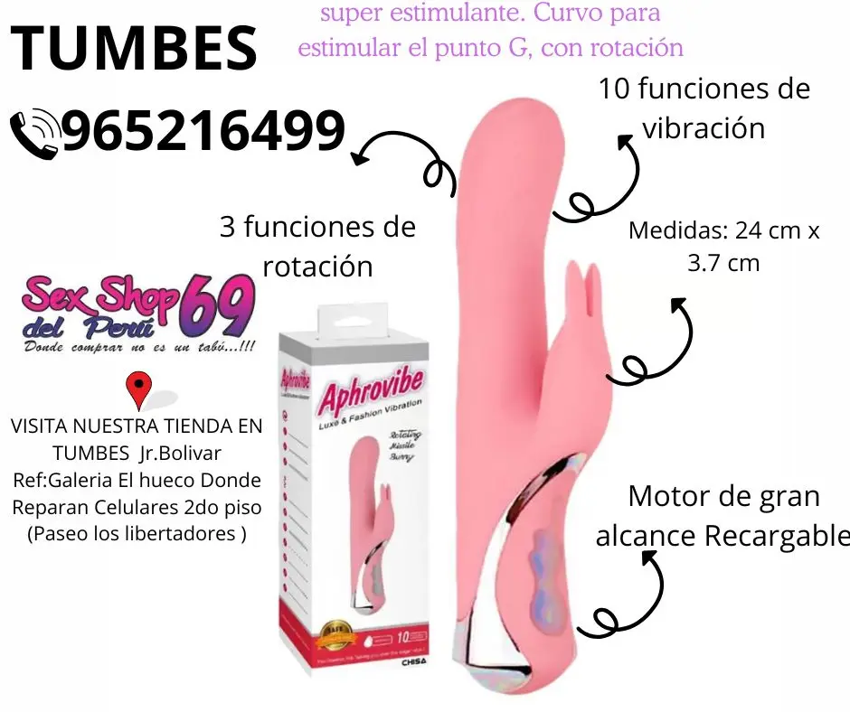VIBRADOR ROTATORIO ROTATING MISSILE BUNNY TUMBES 965216499 