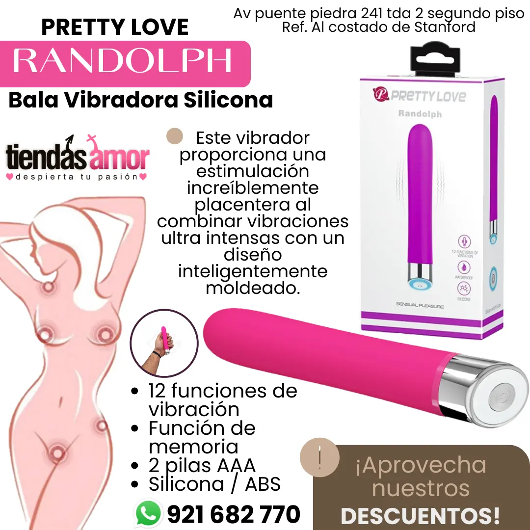 Pretty Love Randolph - Bala Vibradora Silicona