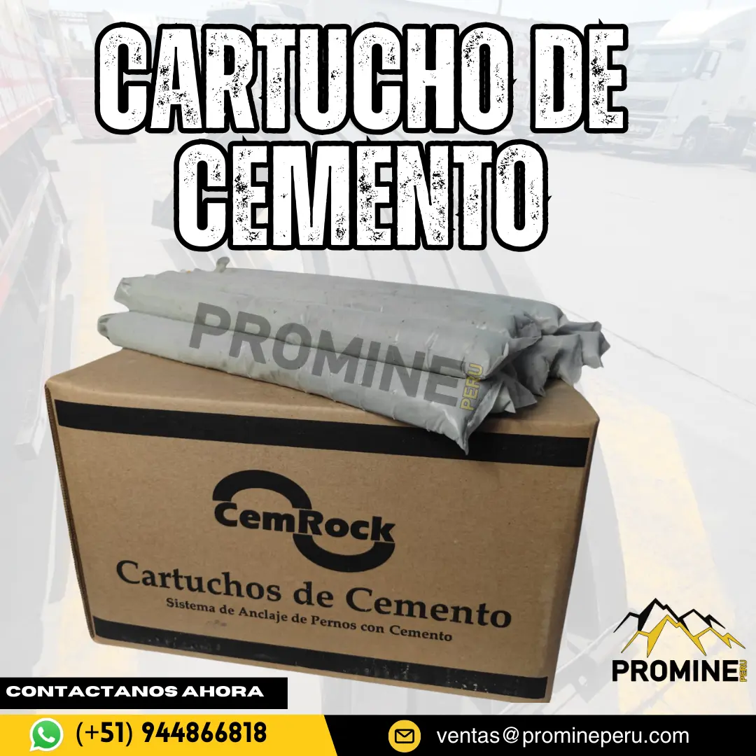 CARTUCHO DE CEMENTO . PROMINE PERU . ANCLAJE