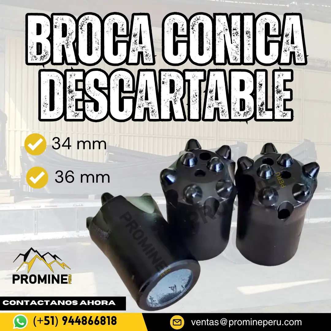 BROCA CONICA . SOSTENIMIENTO MINERO . PROMINE PERU