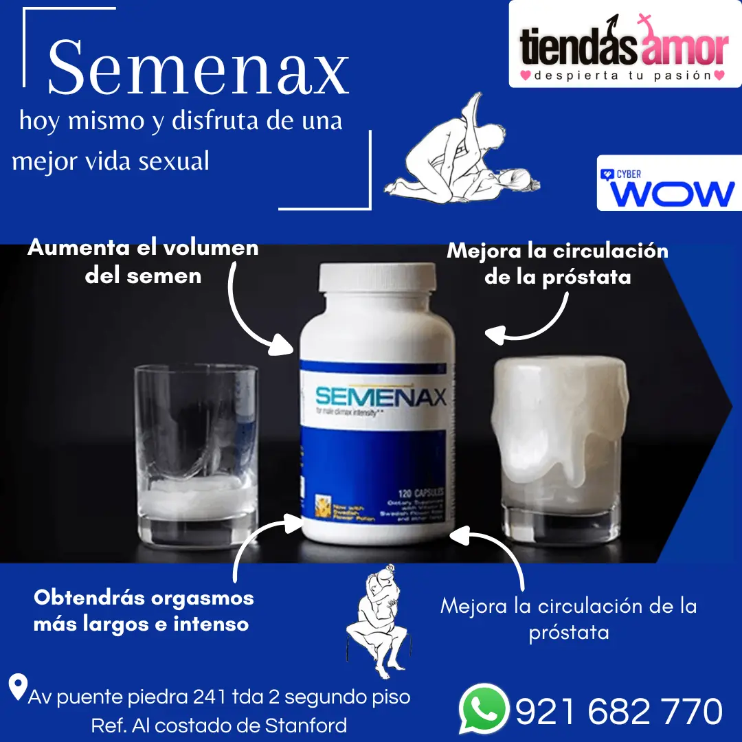 Semenax 90 Caps Aumenta el volumen del semen