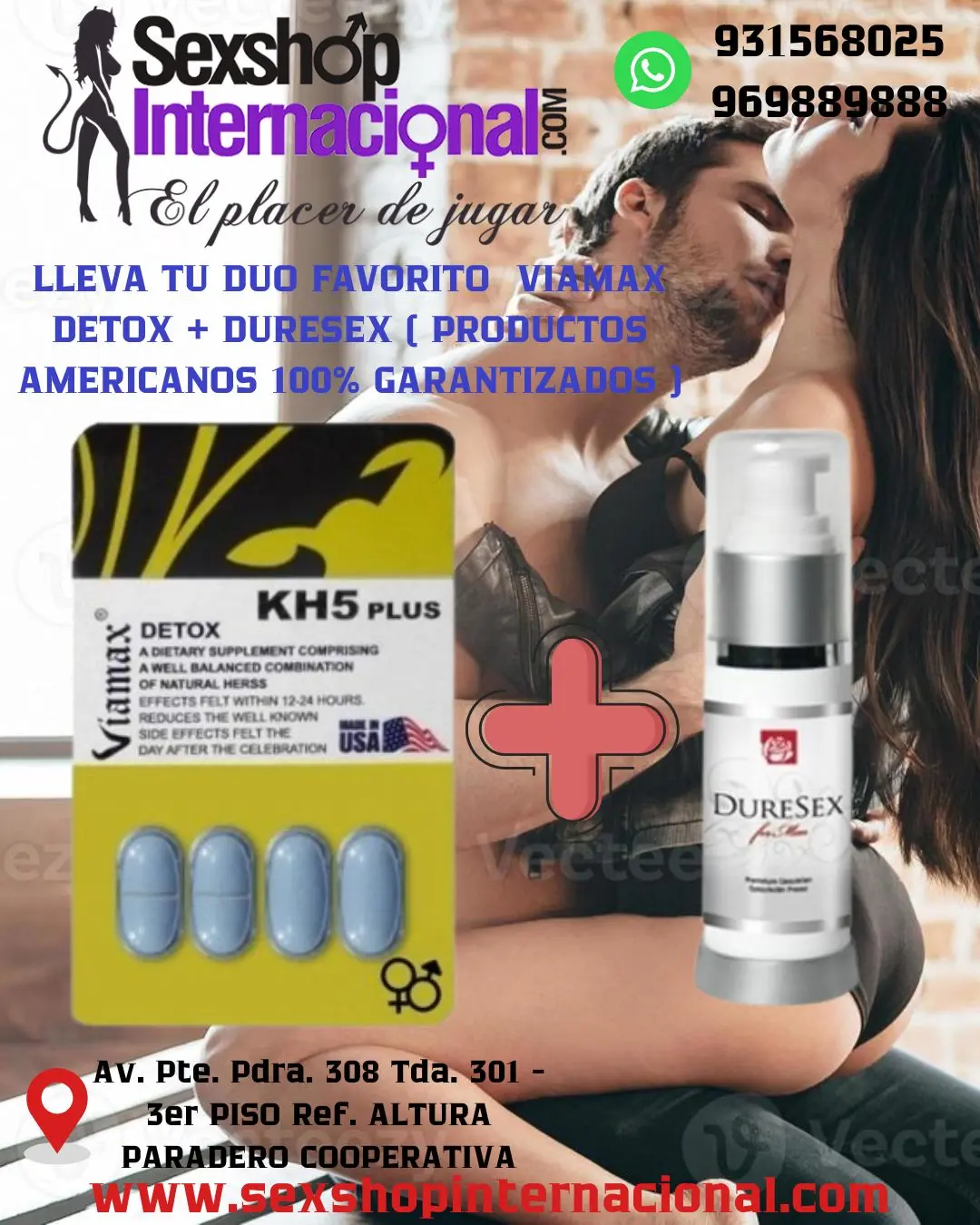 VIAMAX DETOX KH5 PLUS DURESEX SPRAY- EYACULACION PRECOZ