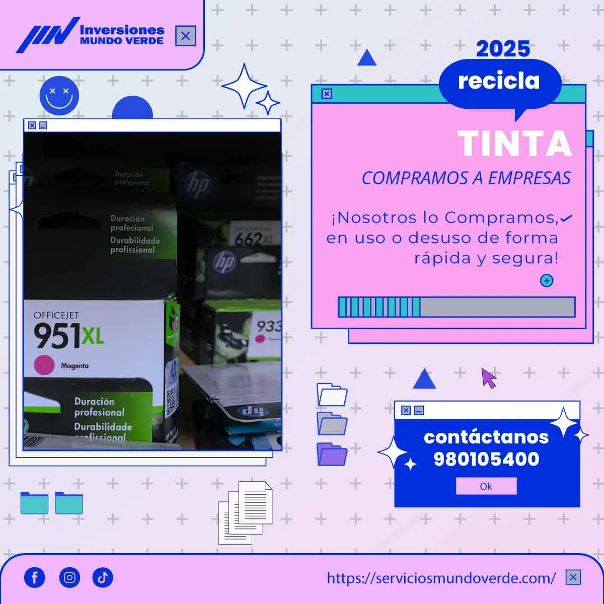  Compramos tus cartuchos de tinta en desuso 