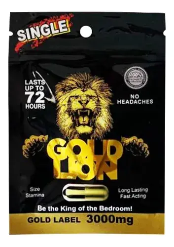 GOLD LION - CAPSULA DE POTENCIA SEXUAL - SEXSHOP MIRAFLORES