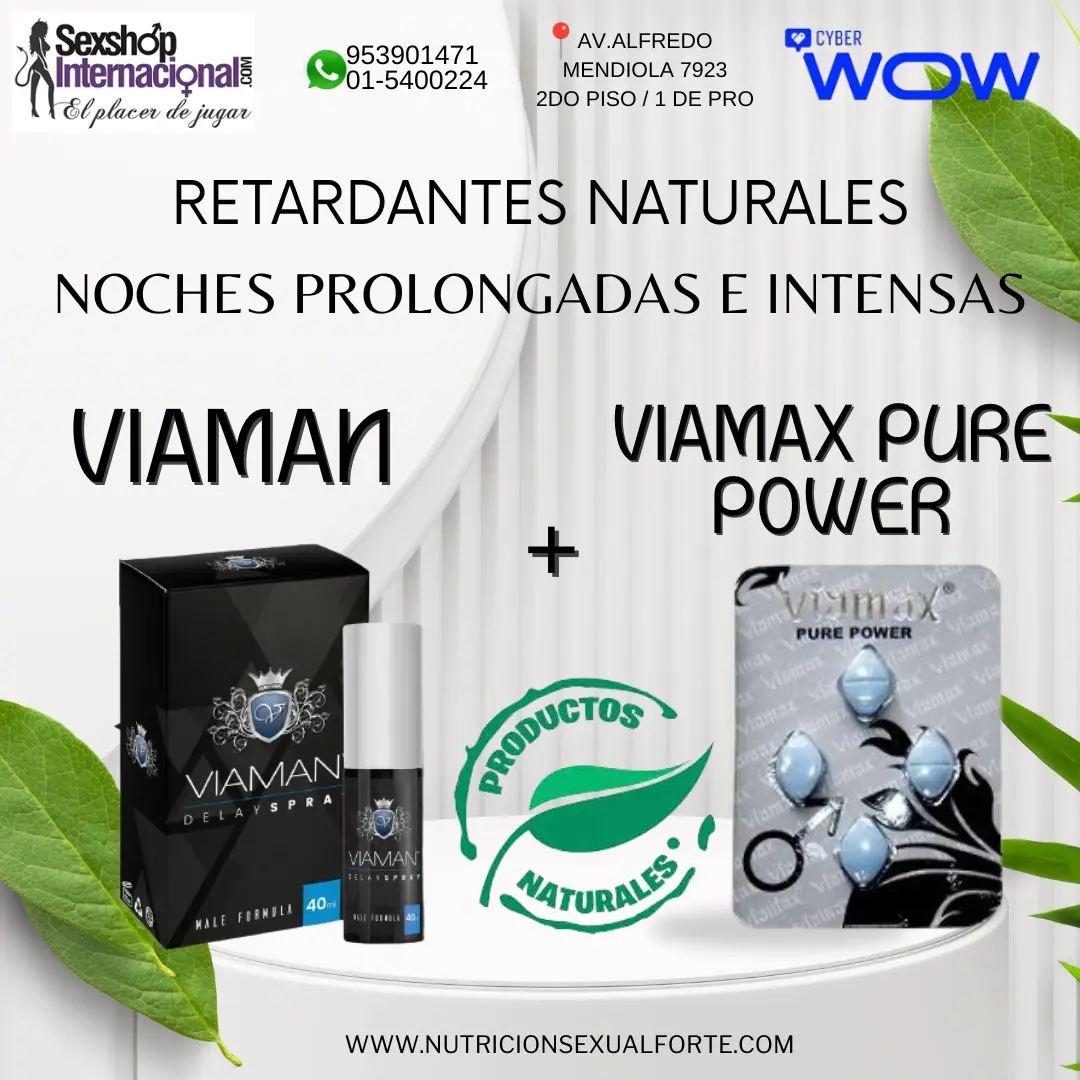 NOCHES PROLONGADAS E INTENSAS CON VIAMAX PURE POWER VIAMAN