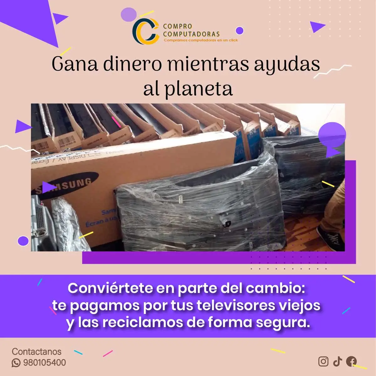 Reciclaje responsable de tus equipos electrónicos