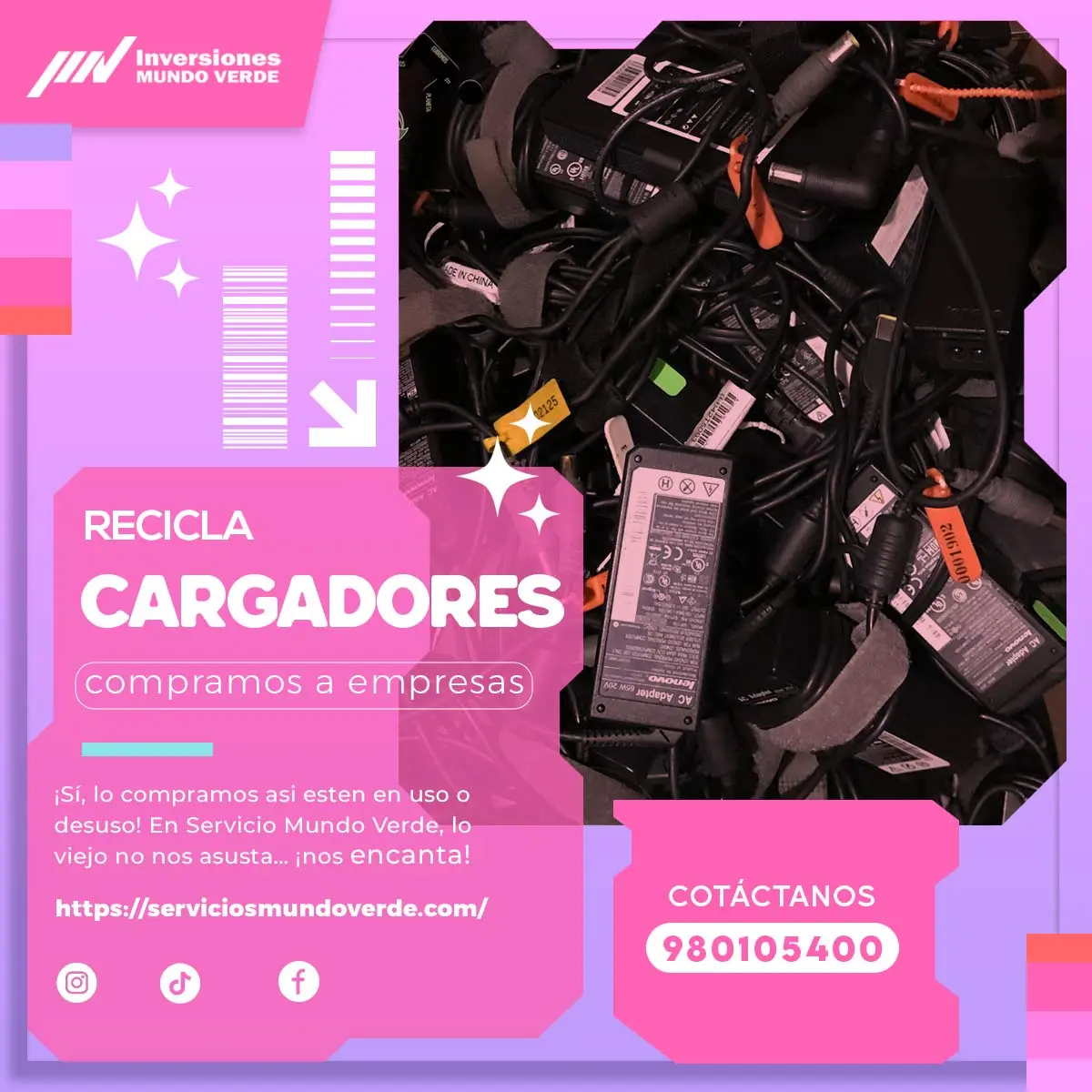 COMPRAMOS CARGADORES