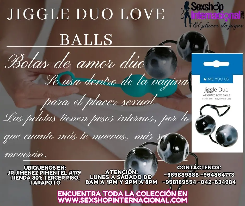 JIGGLE DUO LOVE BALLS PARA AUMENTAR LA FUERZA INTERNA FEMENI