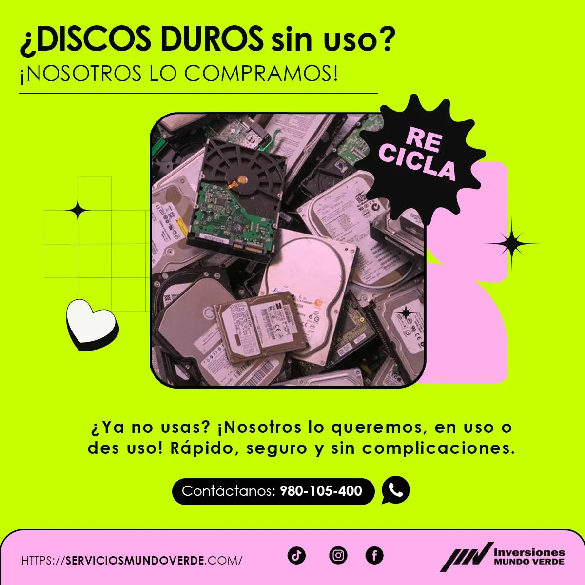  Tienes discos duros que ya no usas Te los compramos 