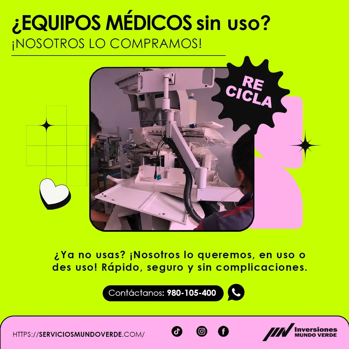  Tienes equipos médicos que ya no usas Te los compramos 