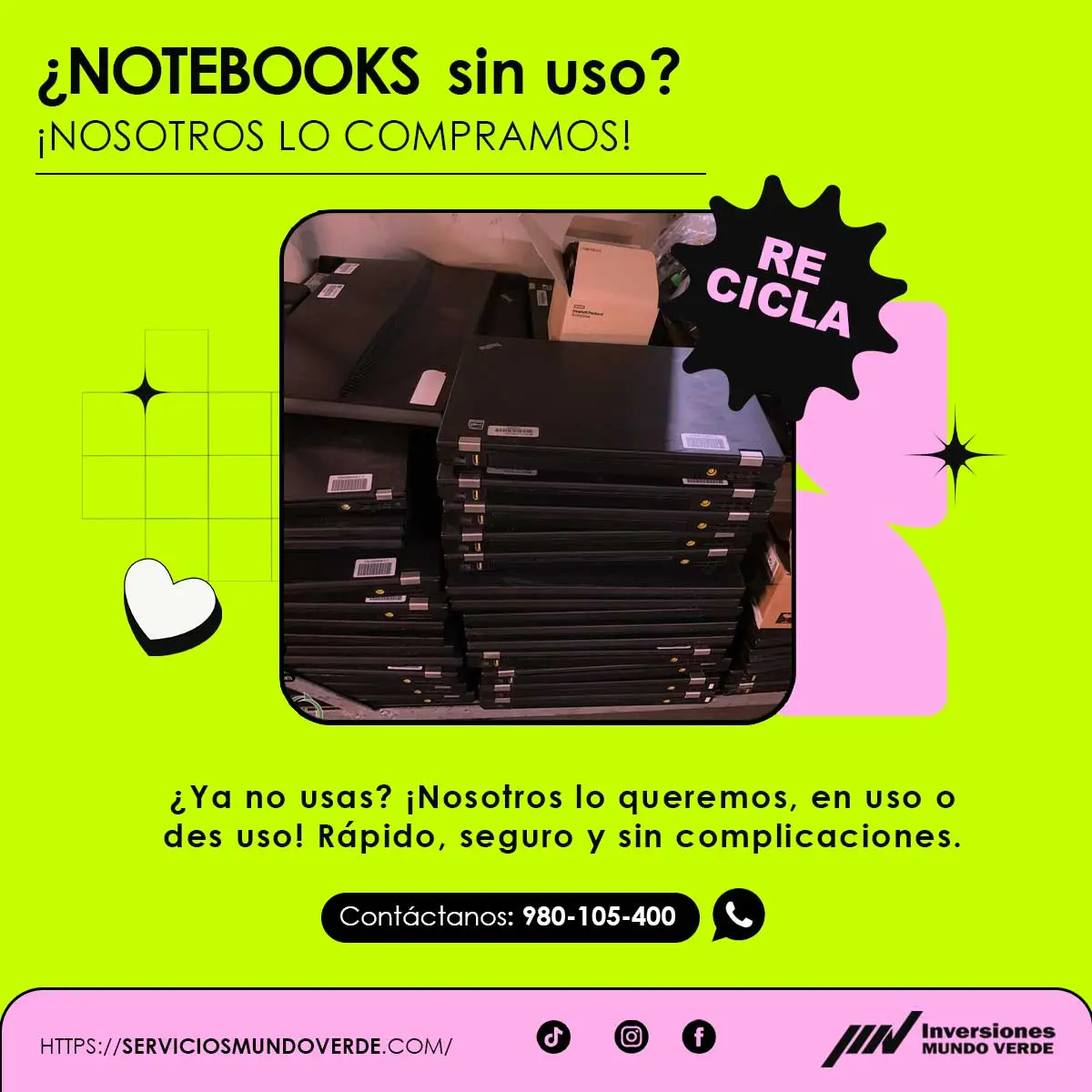  Tienes notebooks que ya no usas Te las compramos 