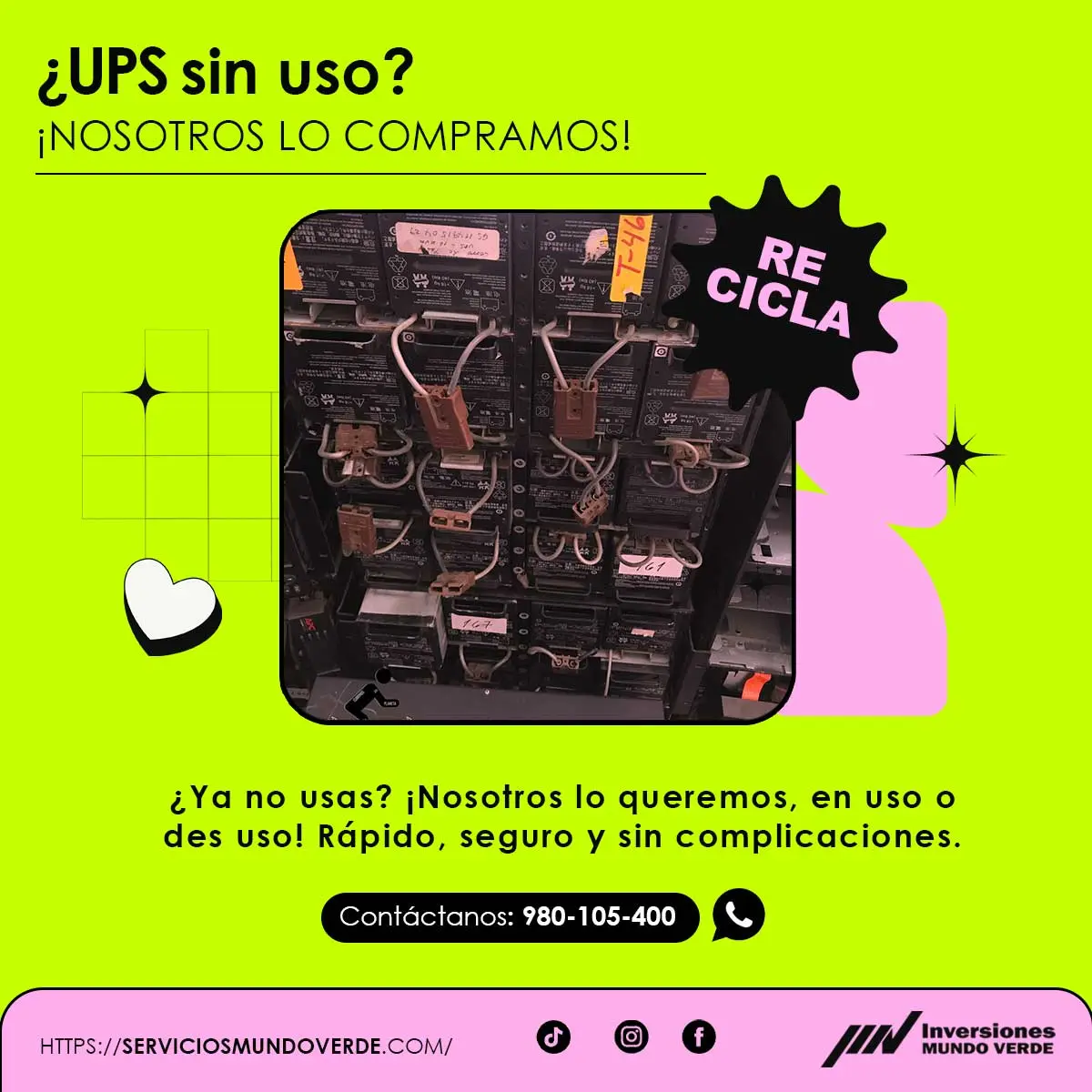  Tienes UPS que ya no usas Te los compramos 