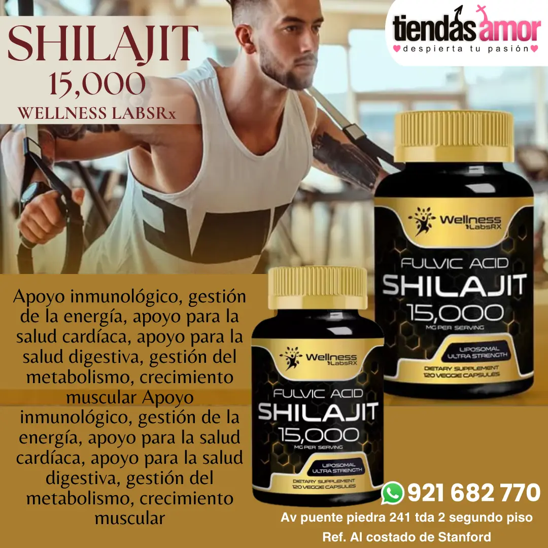 SHILAJIT DEL HIMALAYA 15000 MG 120 CÁPSULAS