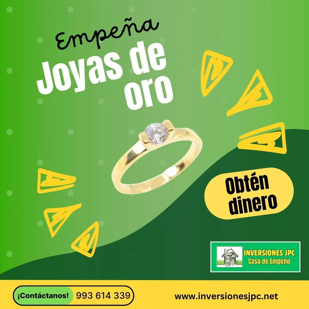  NECESITAS DINERO EMPEÑA TUS JOYAS DE ORO