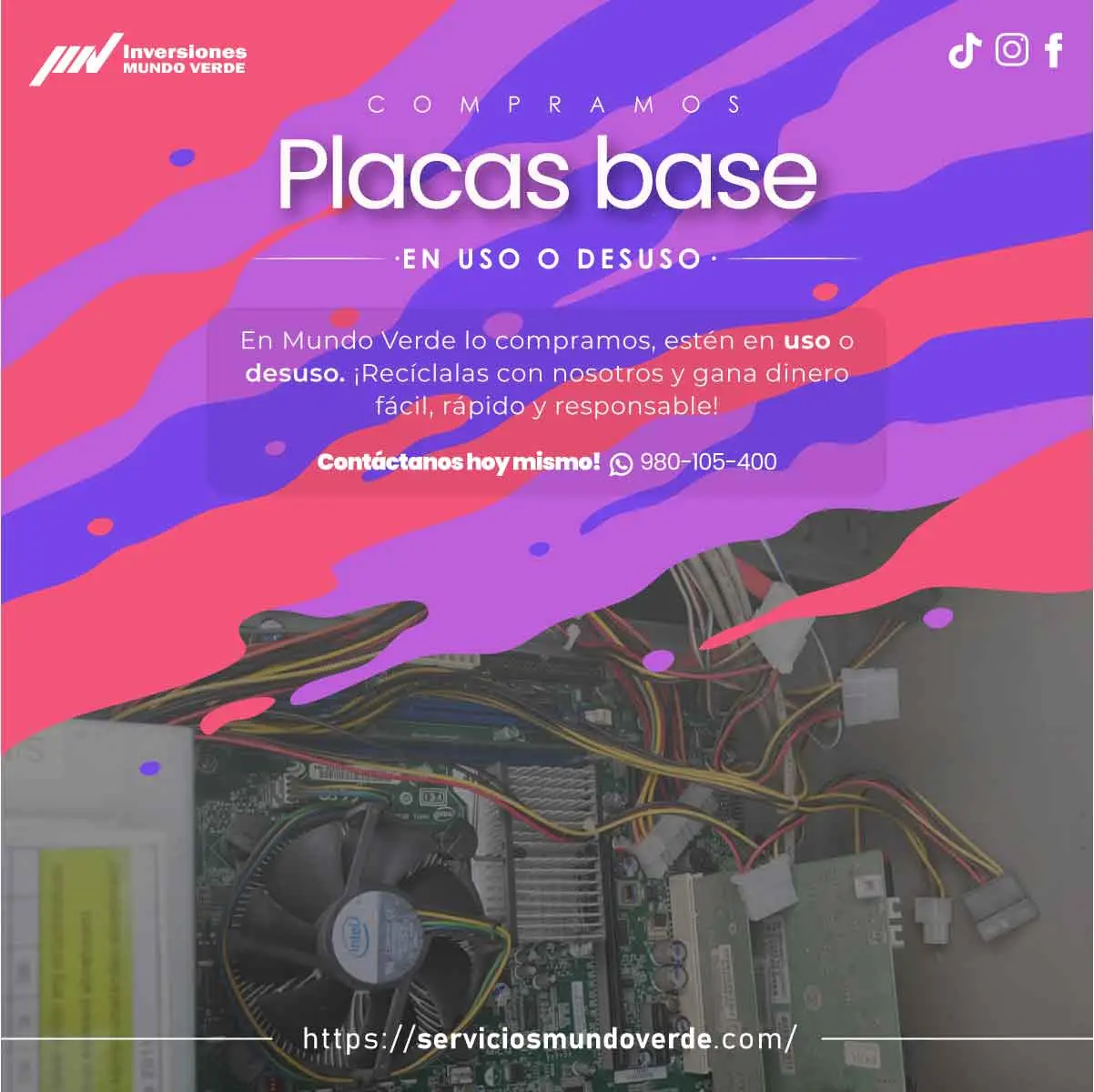  Compramos tus placas base en desuso 