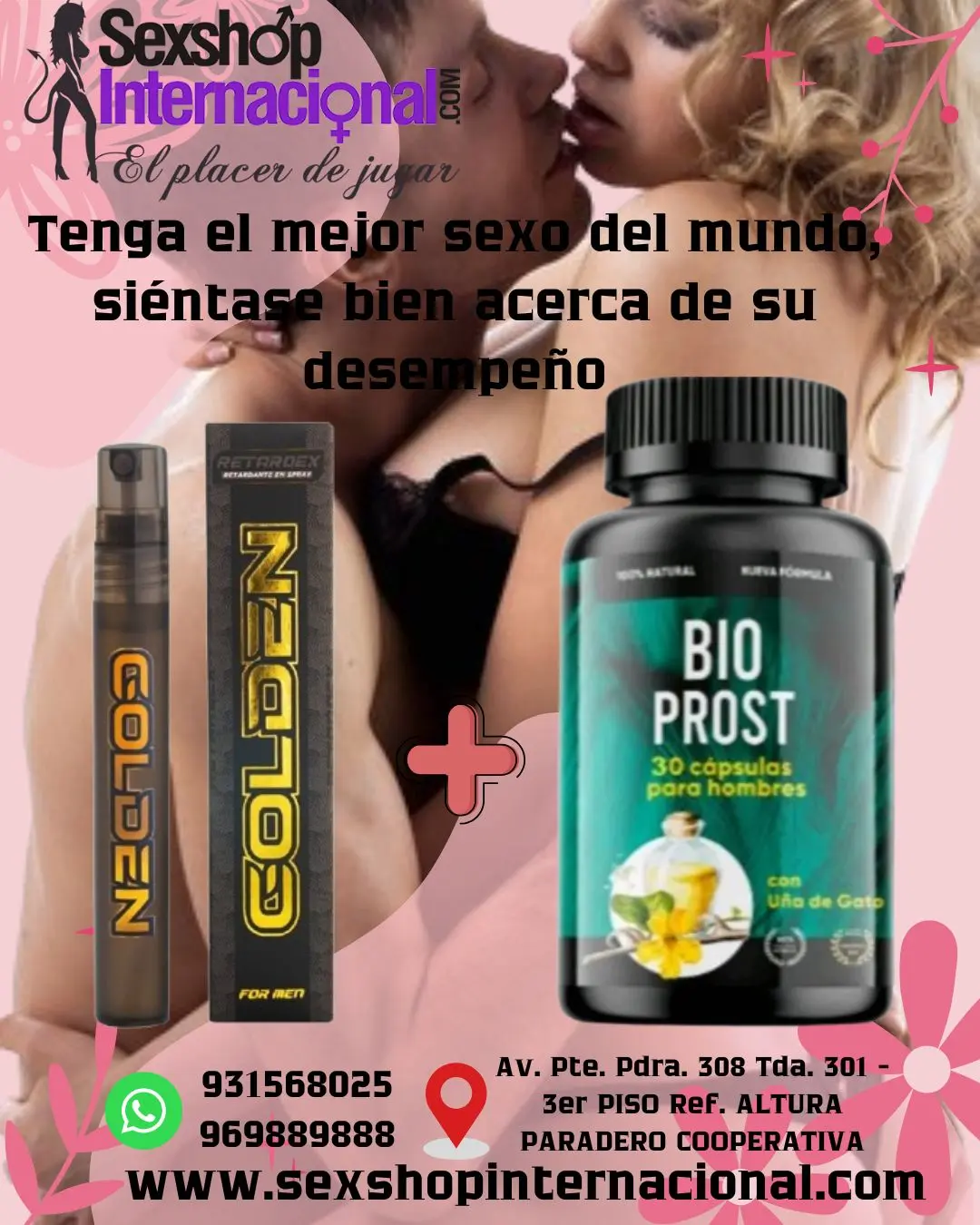 BIO PROST 30 PASTILLAS ORIGINAL RETARDEX GOLDEN FOR MEN SR