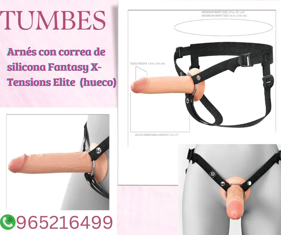 CONSOLADOR DE SILICONA FANTASY X-TENSIONS CON CORREA TUMBES 