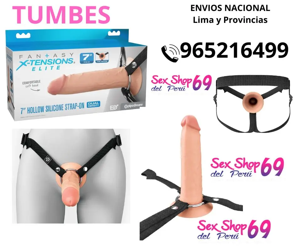 CONSOLADOR DE SILICONA FANTASY X-TENSIONS CON CORREA TUMBES 