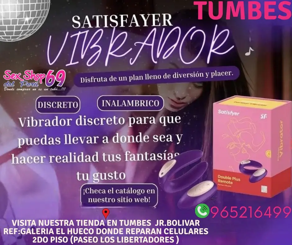 VIBRADOR CON CONTROLO REMOTO TUMBES 965216499