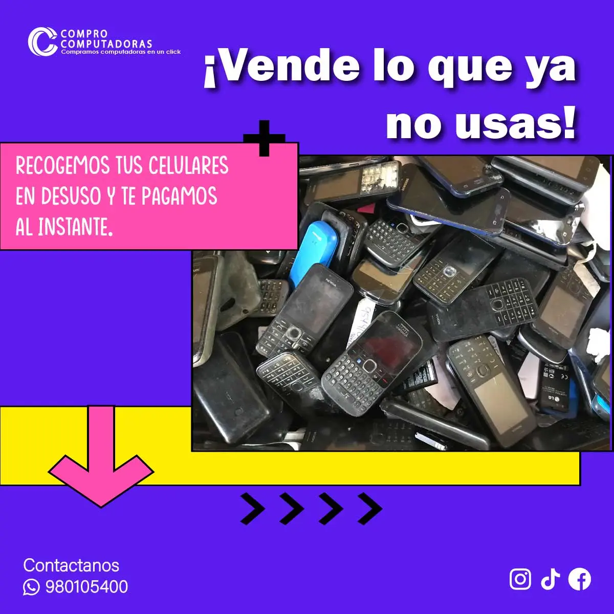 Reciclaje rápido y gratuito de equipos electrónicos en Lima.