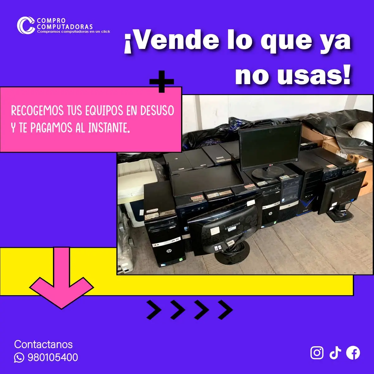 Reciclaje de equipos tecnológicos con impacto positivo