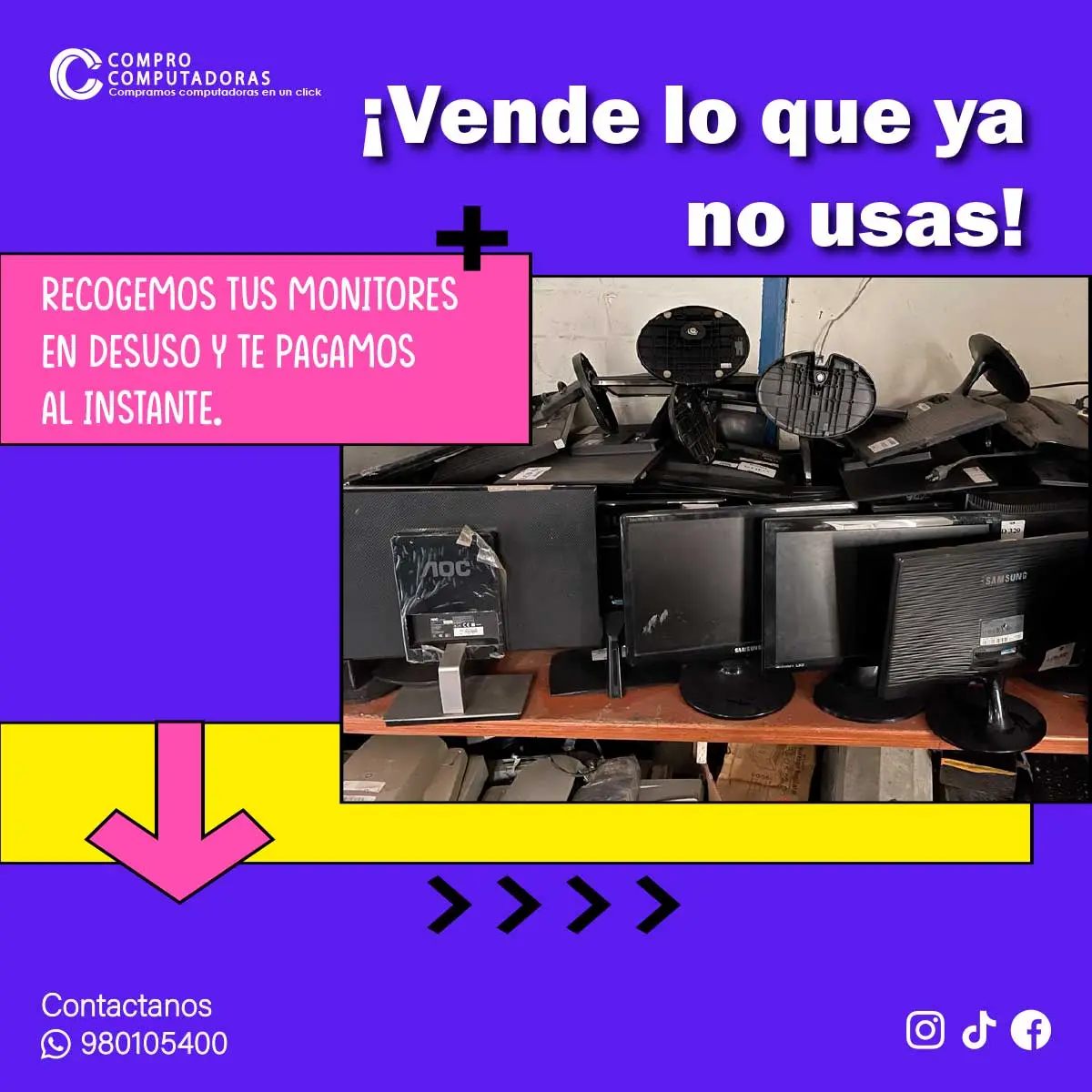 El reciclaje de electrónicos nunca fue tan fácil. 